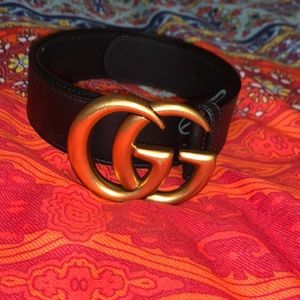 2015 Re edition wide leather Gucci Belt
